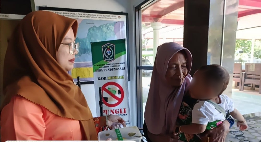 Tekan Angka Stunting, Pemdes Pundungsari Salurkan Bantuan Gizi