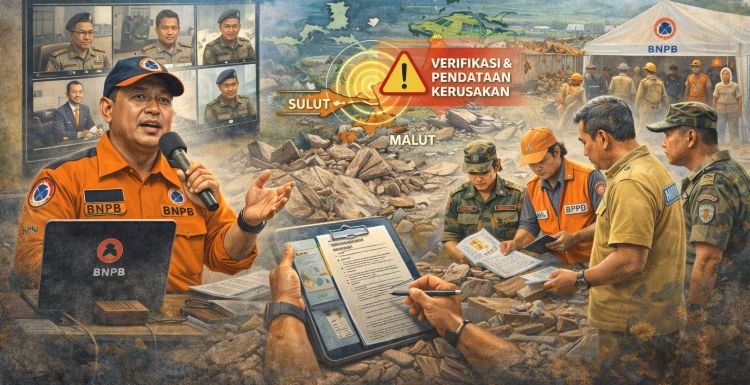 Pemerintah Bentuk Tim Hitung Dampak Kerusakan Gempa Sulut dan Malut