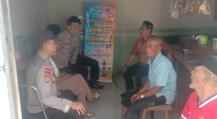 Kapolsek Sukomanunggal Gelar Jumat Curhat, Dengarkan Langsung Keluhan Warga