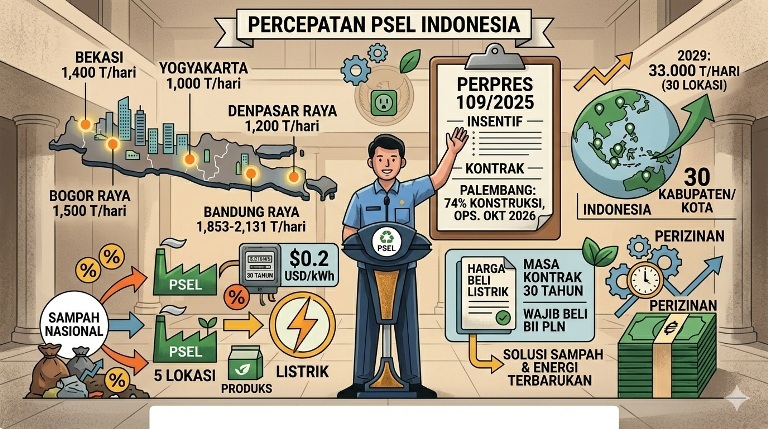 Pemerintah Luncurkan Terobosan Percepat PSEL untuk Pengolahan Sampah Jadi Listrik