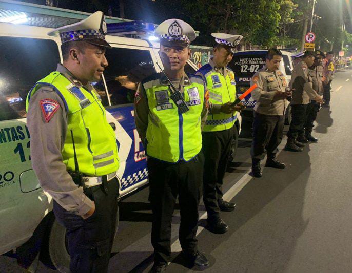 Gabungan Polsek Rayon 2 Tekan Kriminalitas Jelang Sahur
