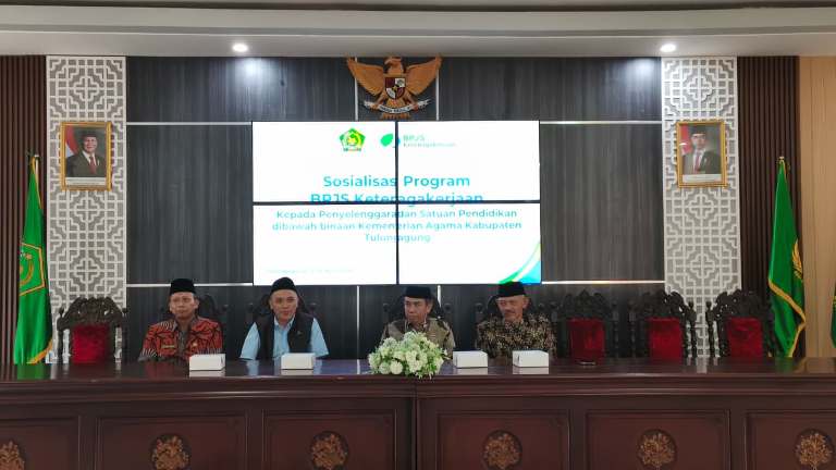Kemenag Tulungagung dan BPJS Ketenagakerjaan Dorong Perlindungan Guru RA Hingga MA
