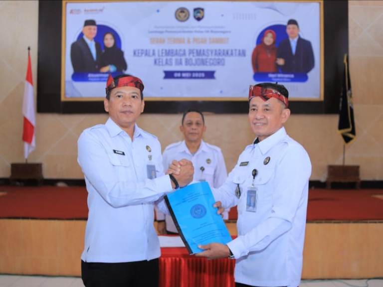 Sertijab Kalapas Bojonegoro: Hari Winarca Gantikan Alzuarman, Komitmen Perkuat Sinergi Pemasyarakatan