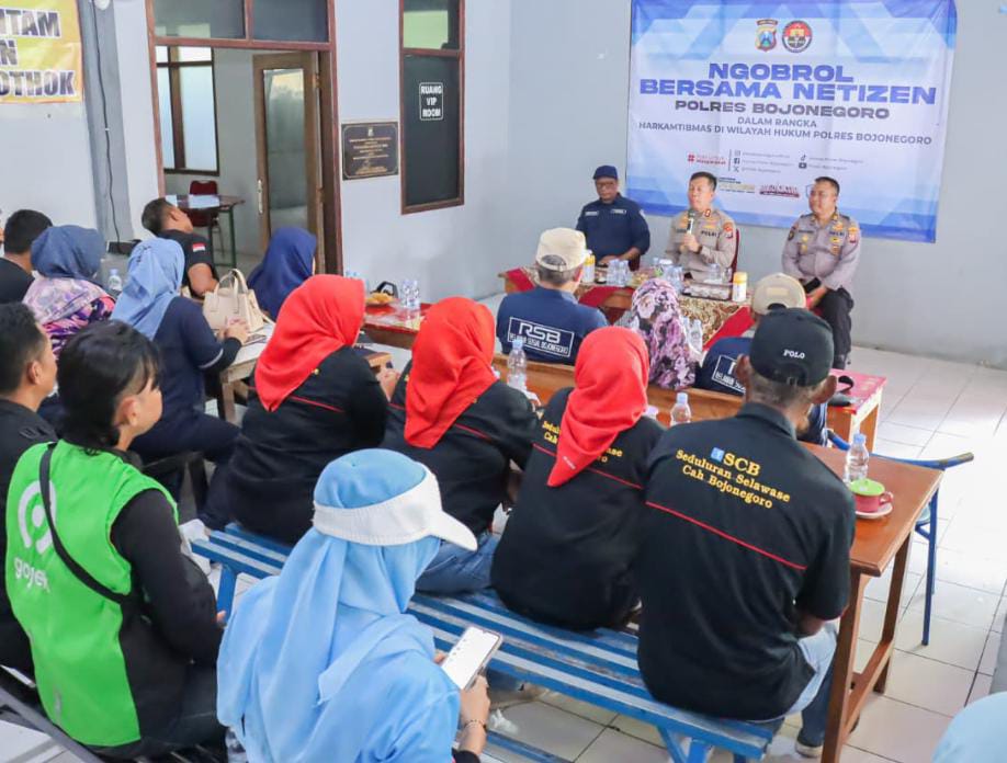 Ngobrol Bersama Netizen, Polres Bojonegoro Gandeng Warganet Jaga Kamtibmas