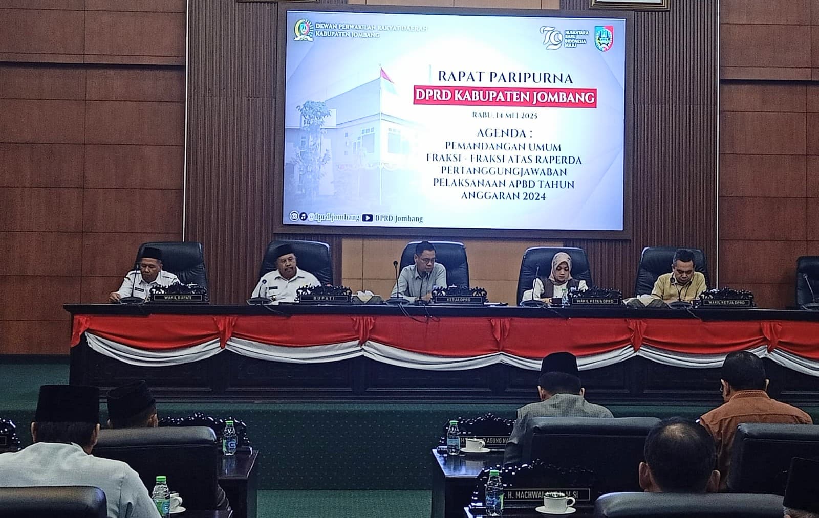 Paripurna Pandangan Umum Fraksi, DPRD Jombang Beri Masukan Pemda