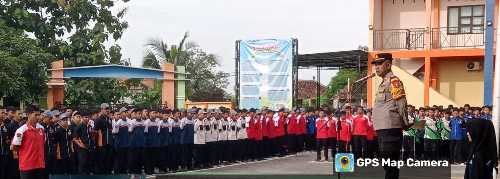 Pimpin Apel di SMKN Kasiman, Kapolsek AKP Jadmiko Beri Imbauan Jauhi Narkoba dan Kenakalan Remaja