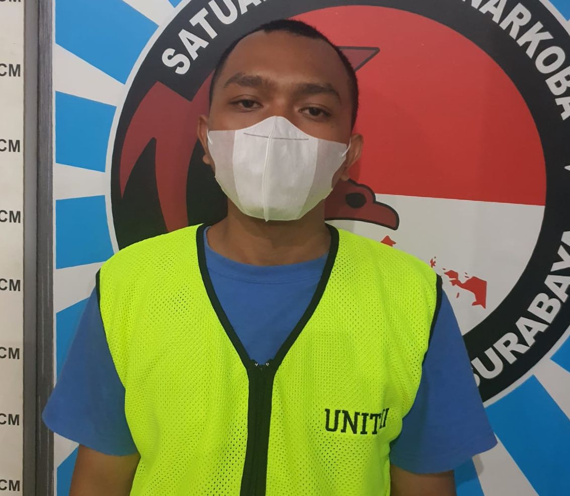 Polrestabes Surabaya Ungkap Peredaran Narkoba Jaringan Online, Pemuda Rungkut Kidul Diringkus