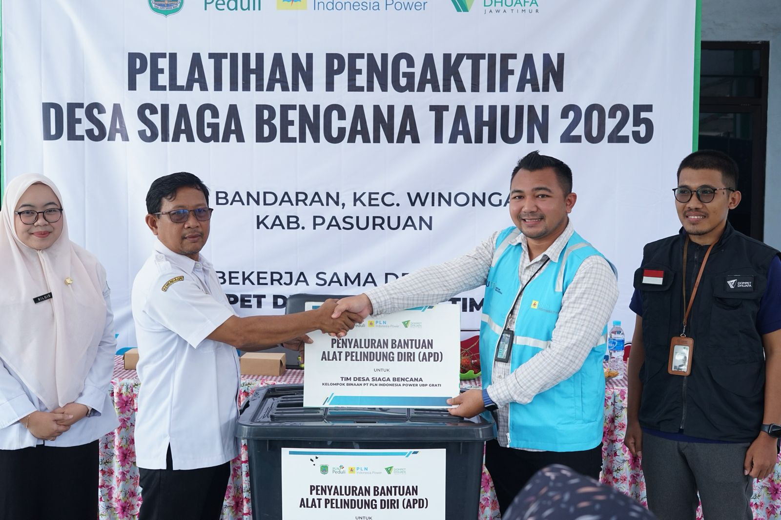 PLN Indonesia Power UBP Grati Gelar Program Mitigasi Bencana di Bandaran-Winongan