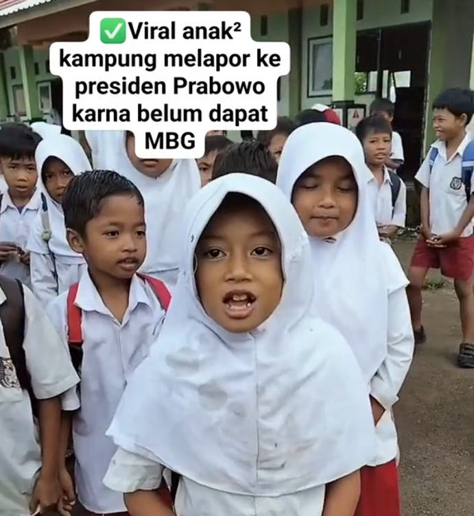 Belum Kebagian MBG, Siswa SD di NTB Lantang Tagih Prabowo