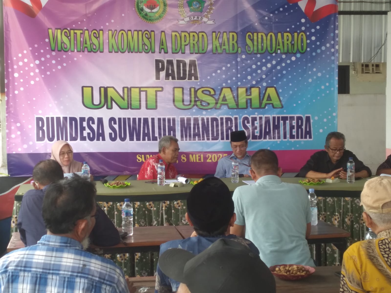Komisi A DPRD Sidoarjo Kunjungi BUMDes Mandiri Sejahtera Desa Suwaluh Balongbendo