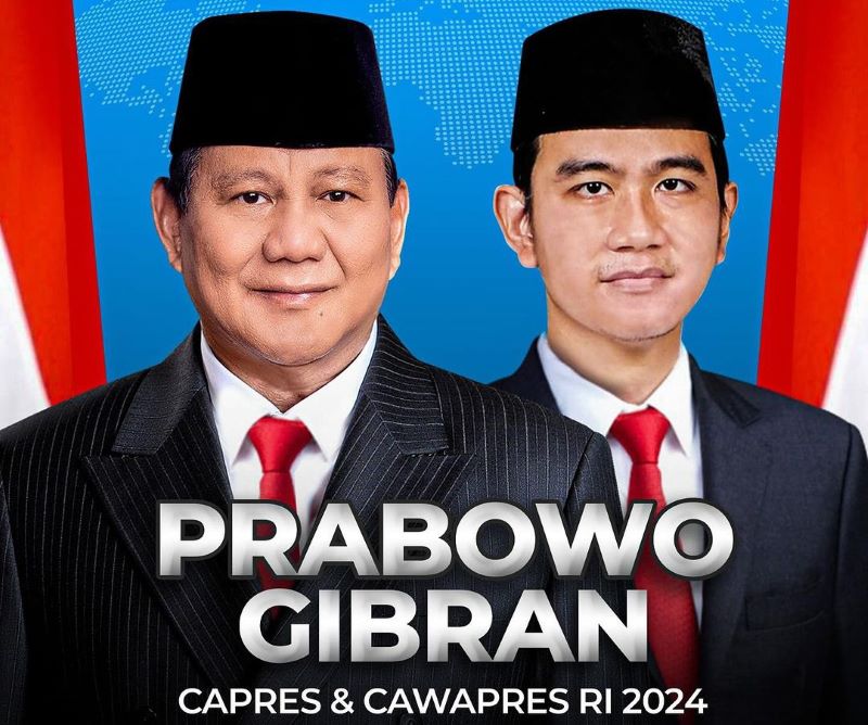 Prabowo Subianto Umumkan Gibran Rakabuming Raka sebagai Cawapres