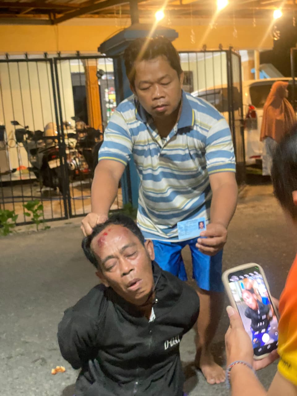 Gagal Maling Motor di Kampung Inggris Pare, Residivis Babak Belur Dihajar Massa