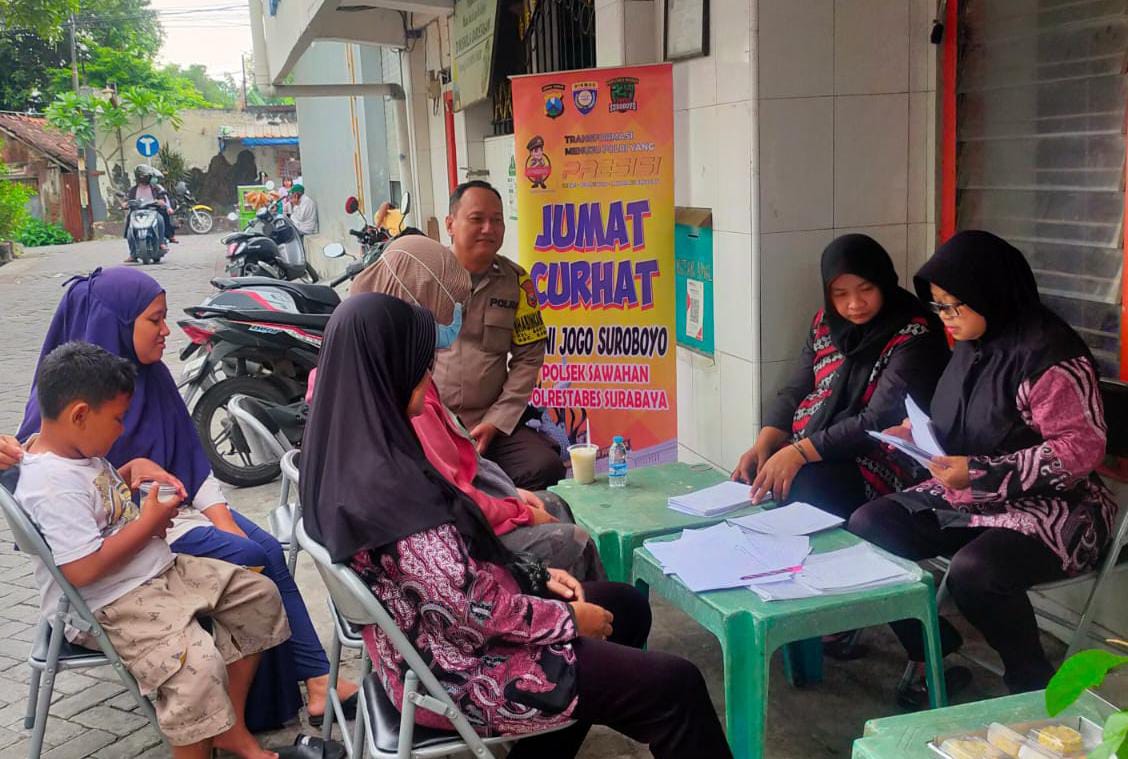 Jumat Curhat Polsek Sawahan Dengarkan Aspirasi Warga Banyu Urip