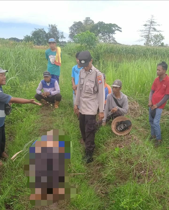 Polres Magetan Evakuasi Warga Meninggal di Sawah