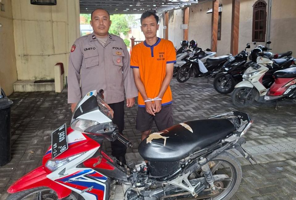 Polsek Menganti Gresik Tangkap Bandit Ranmor Asal Sidoarjo