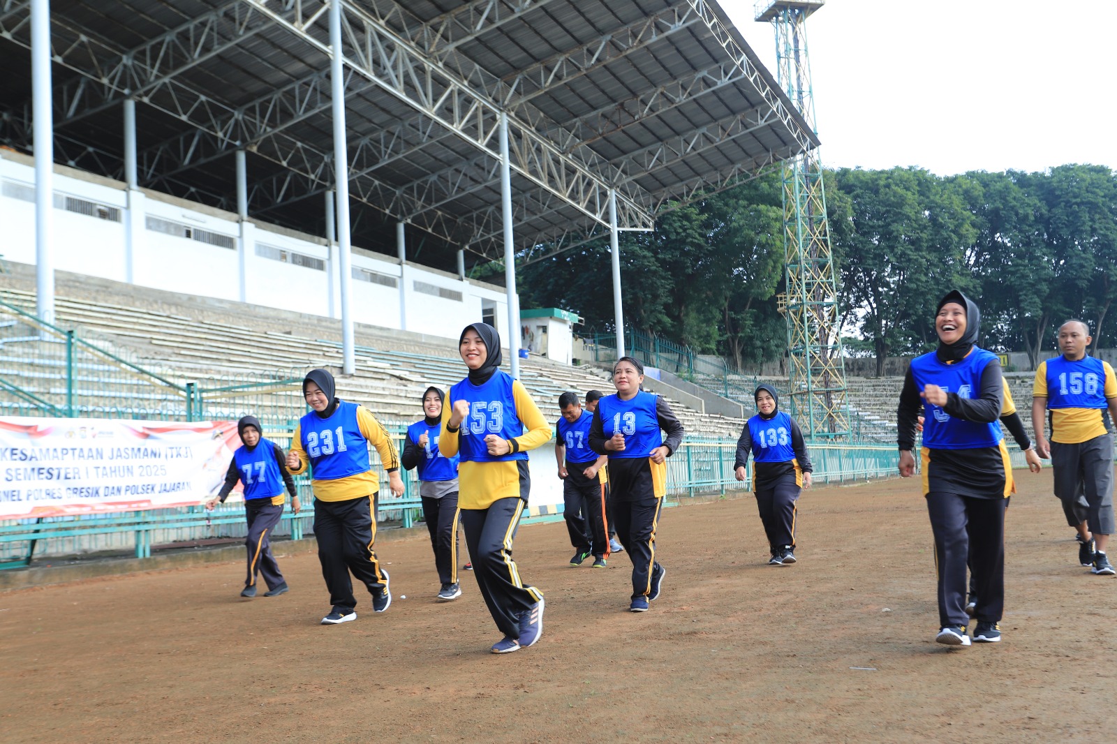 Gelar Tes Kesamaptaan Jasmani, Wujud Kesigapan dan Profesionalitas Polres Gresik