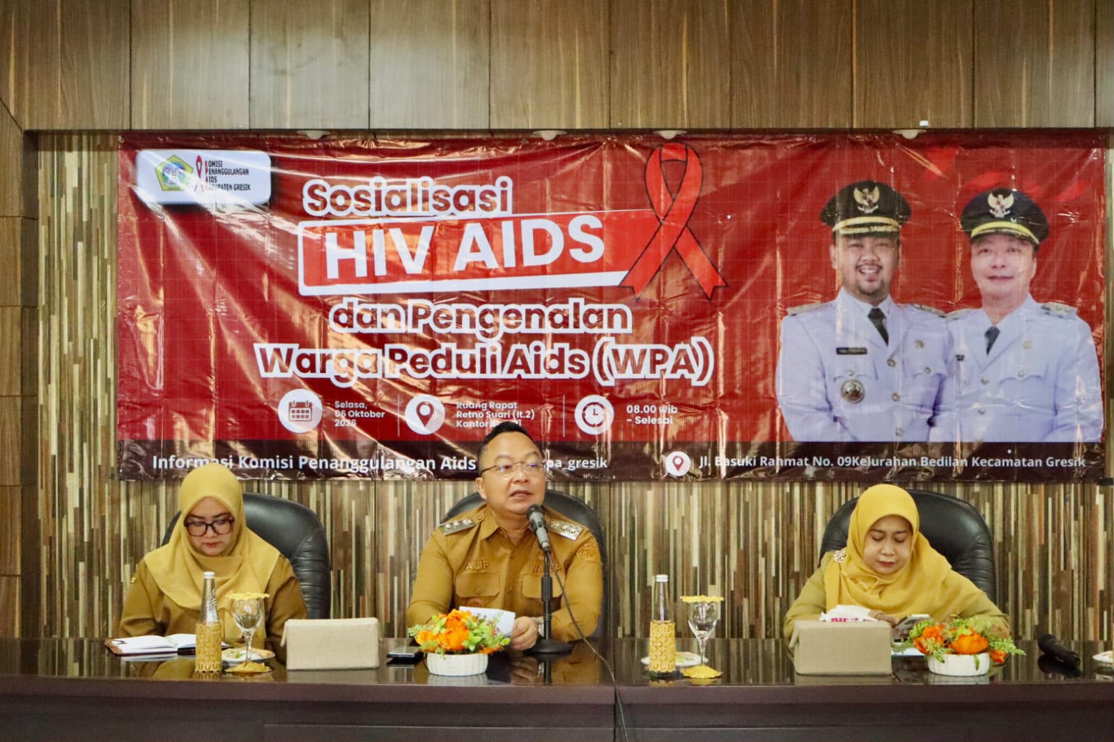 Wabup Gresik Ajak Masyarakat Aktif Tanggulangi HIV/AIDS tanpa Diskriminasi