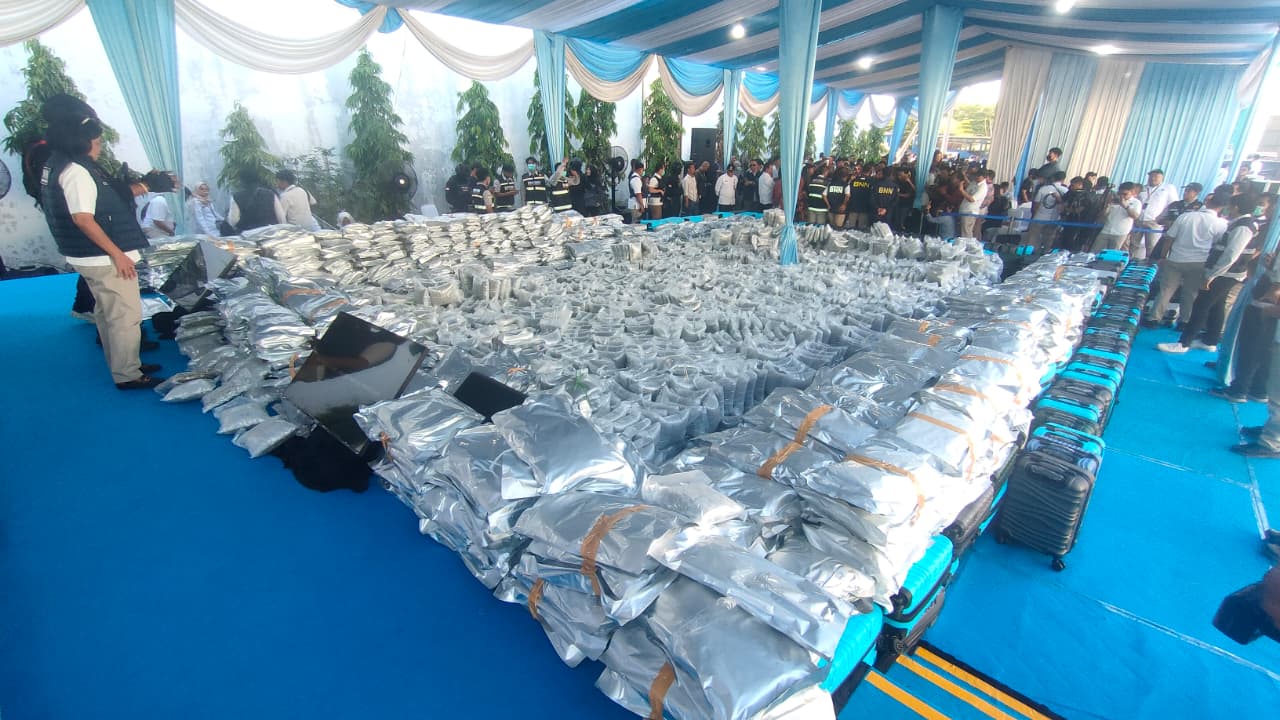 3,37 Ton Cannabis Buds Dibongkar BNN RI di Gresik, Bali Jadi Sasaran Utama Distribusi