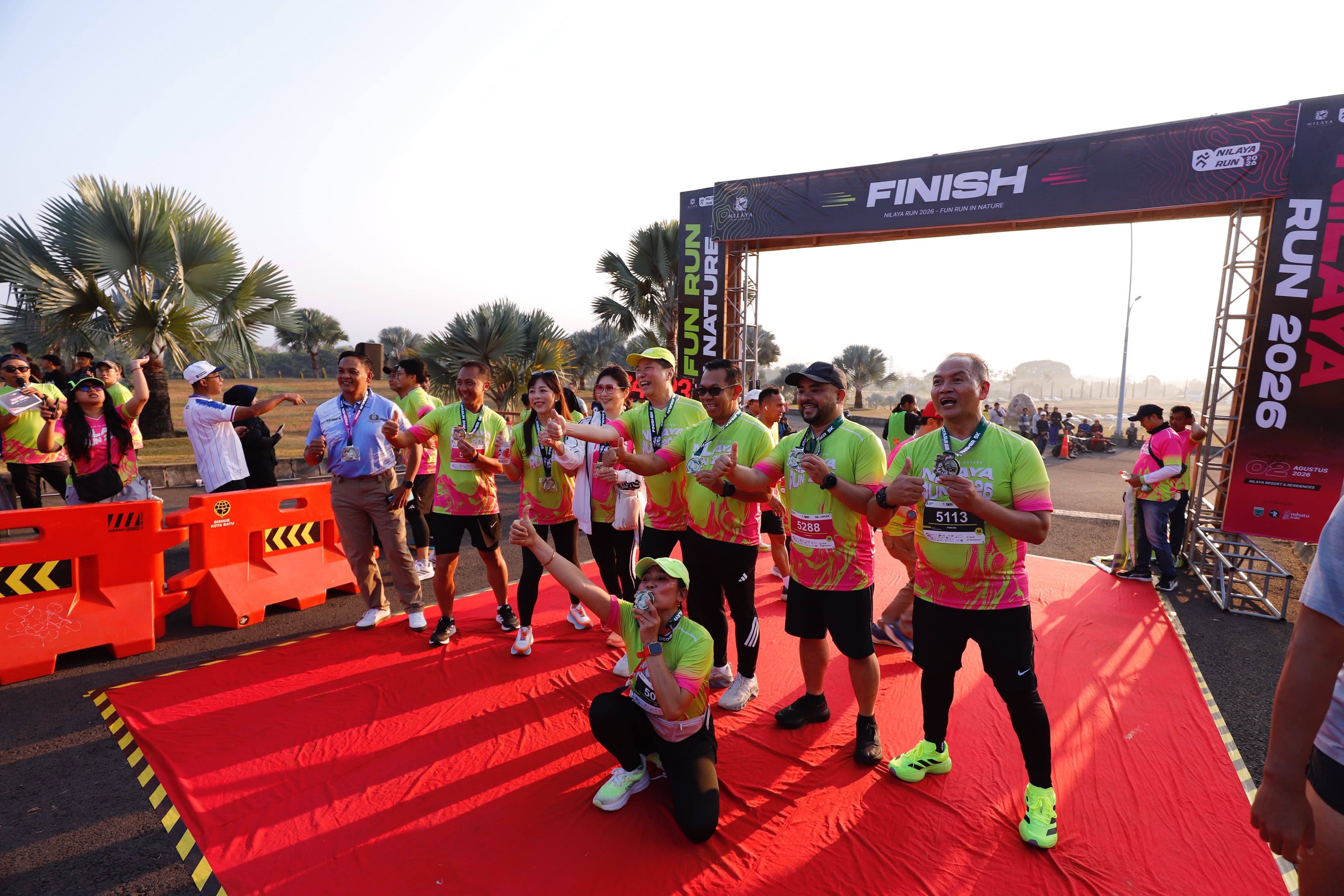 Wali Kota dan Wawali Kota Batu Meriahkan Nilaya Run 2026