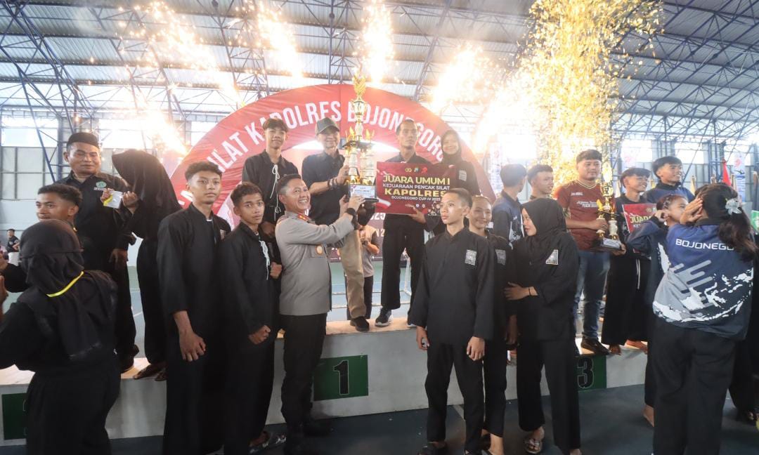 Kapolres Bojonegoro Resmi Tutup Kejuaraan Pencak Silat Kapolres Cup 4