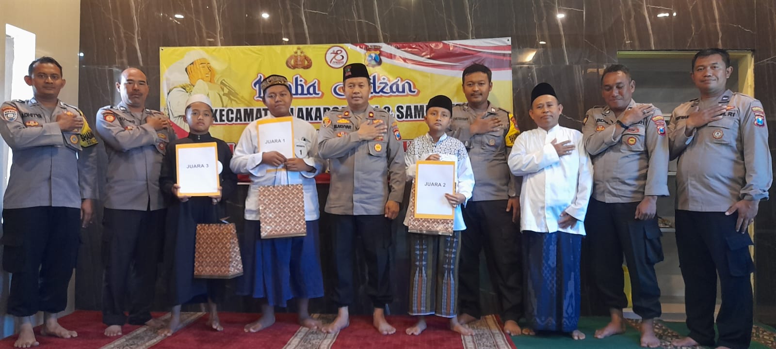 Polsek Lakarsantri Gelar Lomba Muadzin Meriahkan HUT Ke-78 Bhayangkara