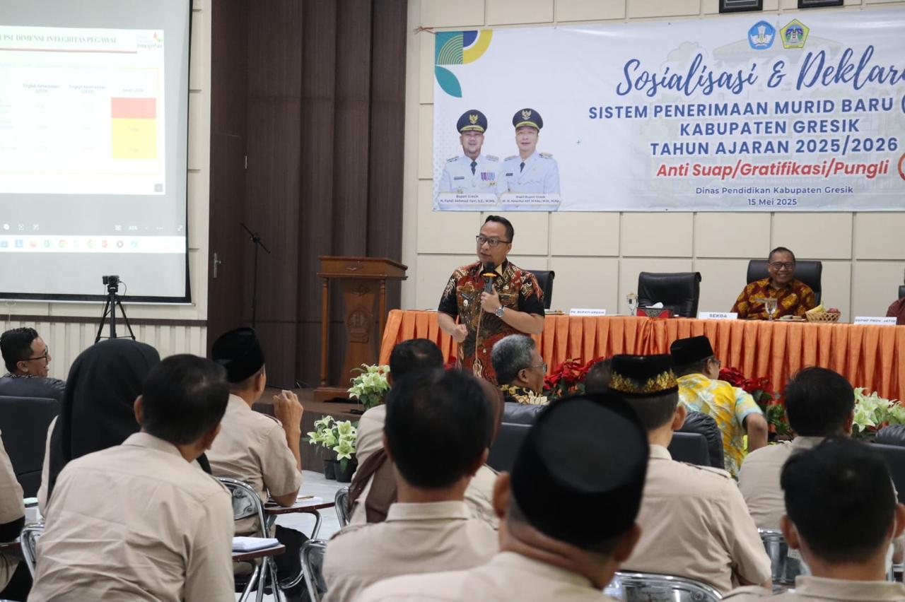 Wujudkan Pendidikan Bersih, Pemkab Gresik Janji Tindak Tegas Praktik Nakal dalam SPMB