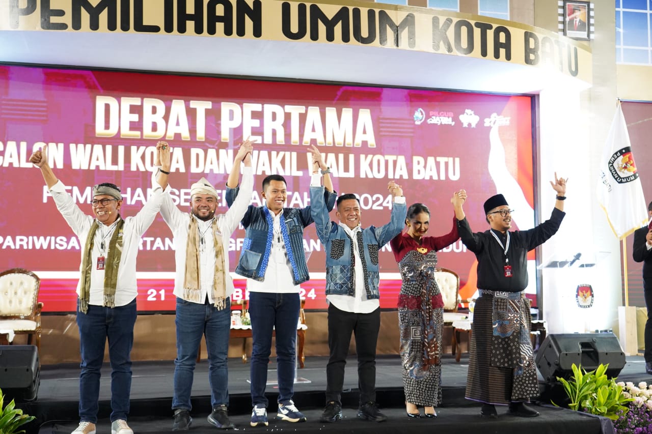 Debat Publik Pilkada Kota Batu 2024: Tiga Paslon Ungkap Visi dan Misi