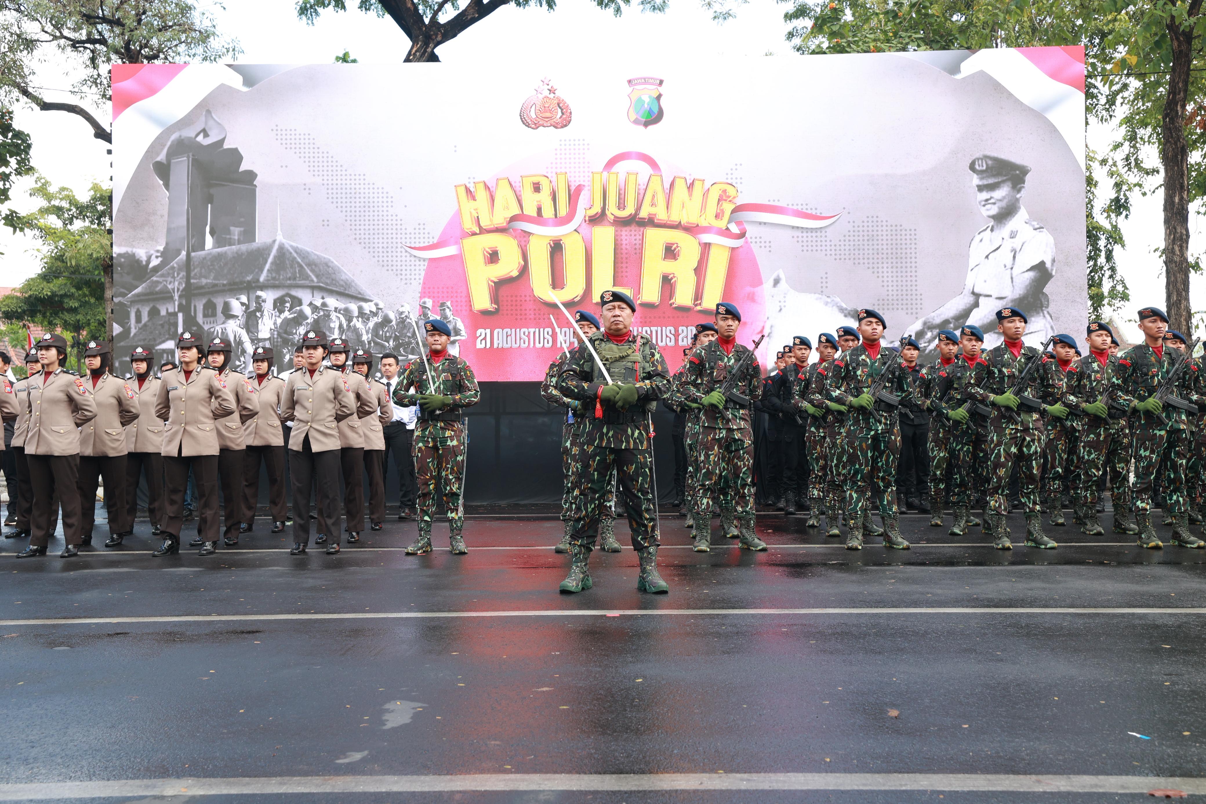 Hari Juang Polri 2025 Digelar di Surabaya, Kapolri Pimpin Langsung Upacara