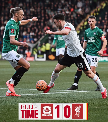 Liverpool Dihempaskan Tim Kasta Keempat Liga Inggris di FA Cup