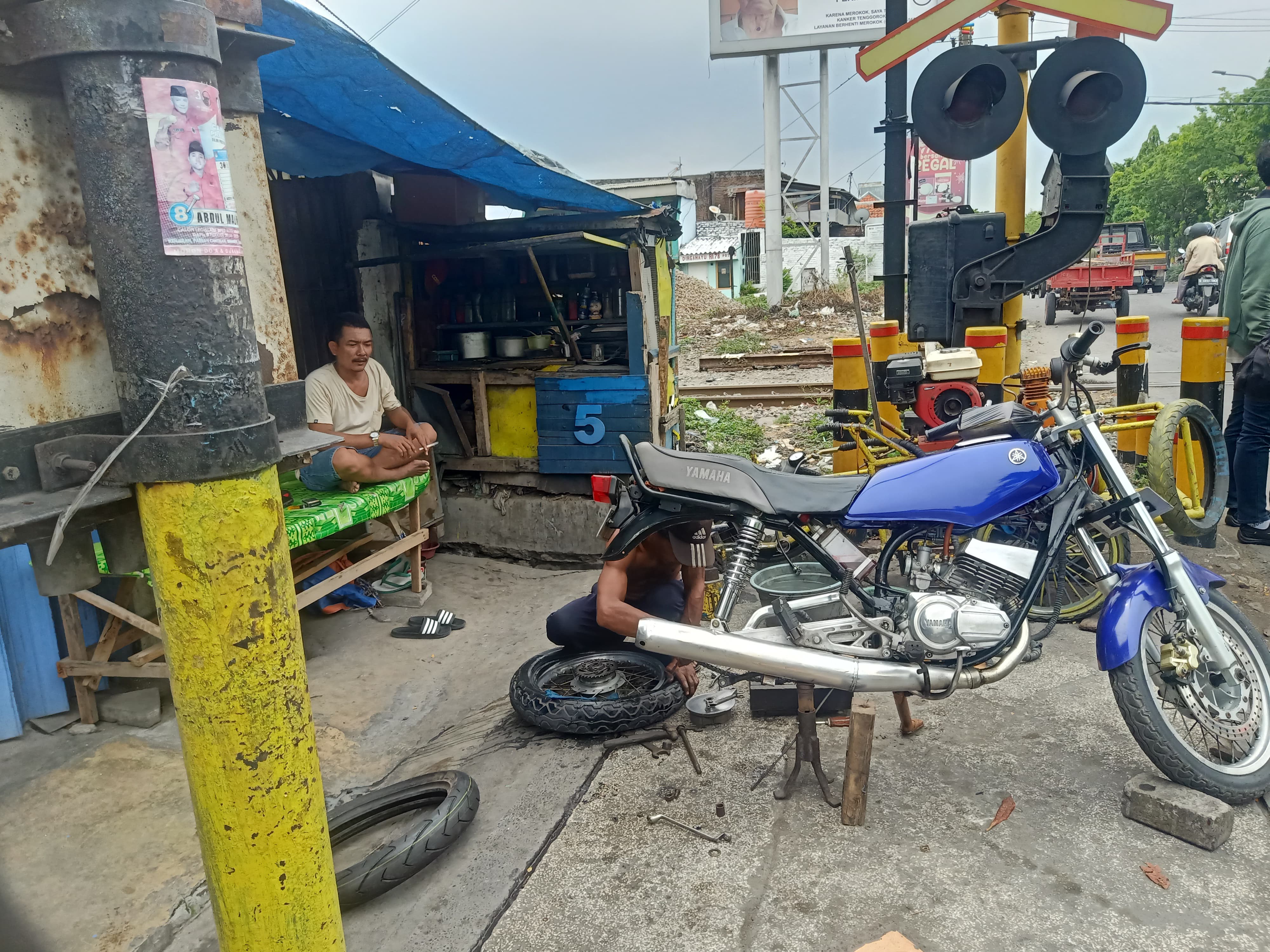 Tawuran di Kenjeran, Ini Kesaksian Tukang Tambal Ban 24 Jam