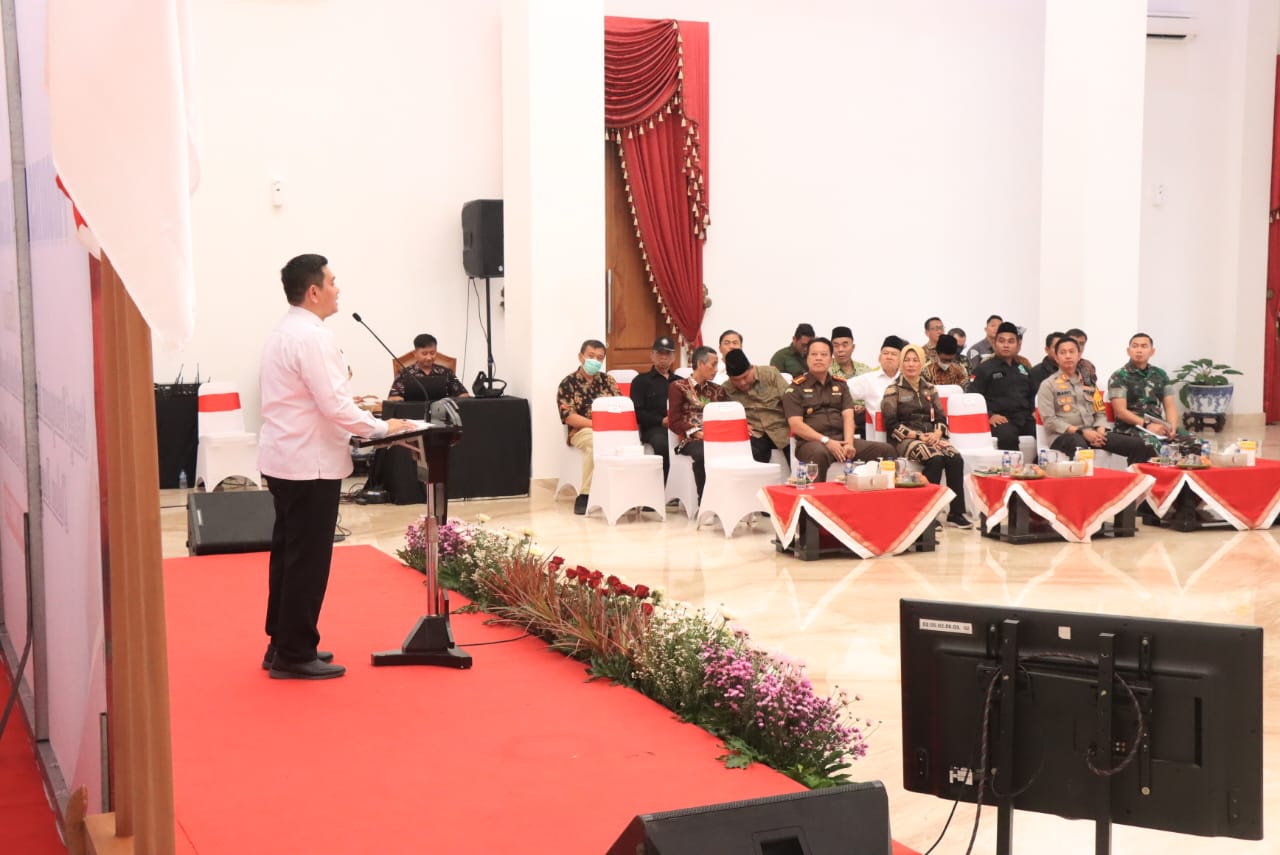 Kapolres Bojonegoro Hadiri Kunjungan Tim Wantannas RI di Pemkab Bojonegoro