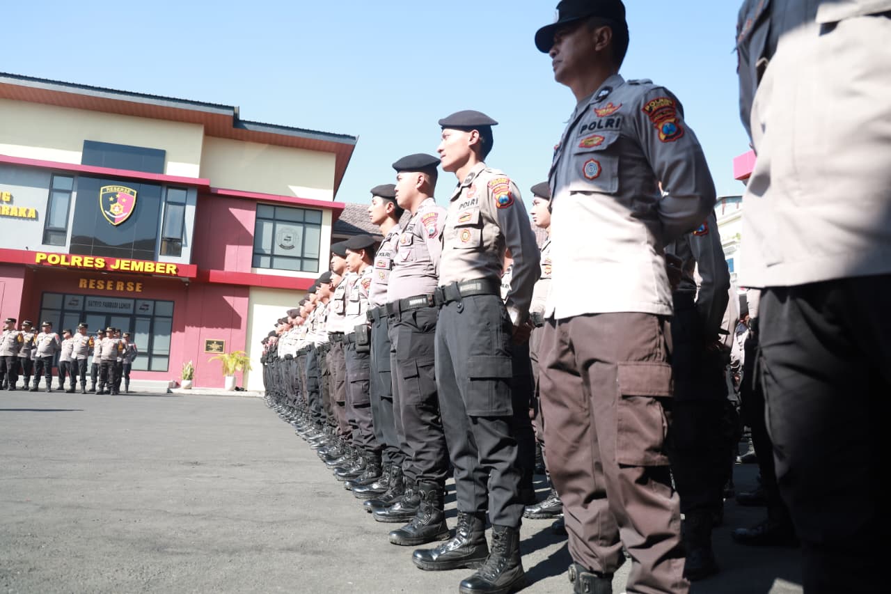 Jamin Rasa Aman Warga, Kapolres Jember Ingatkan Anggota Hadir dengan Hati dan Sikap Humanis