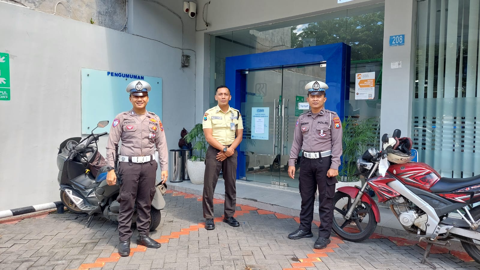 Polsek Tandes Aktif Jalin Komunikasi dengan Satpam BRI Manukan Tama