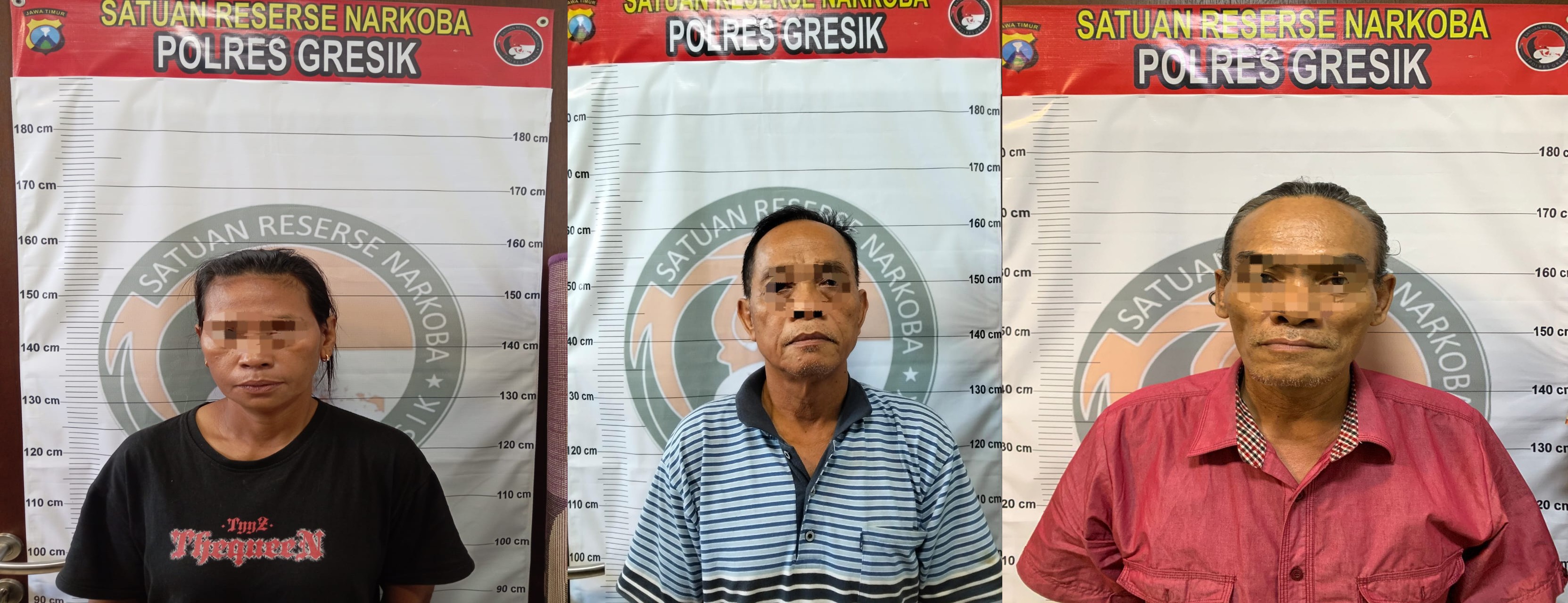 Polres Gresik Bongkar Jaringan Pengedar Sabu, 3 Orang Ditangkap, Pemasok Diburu