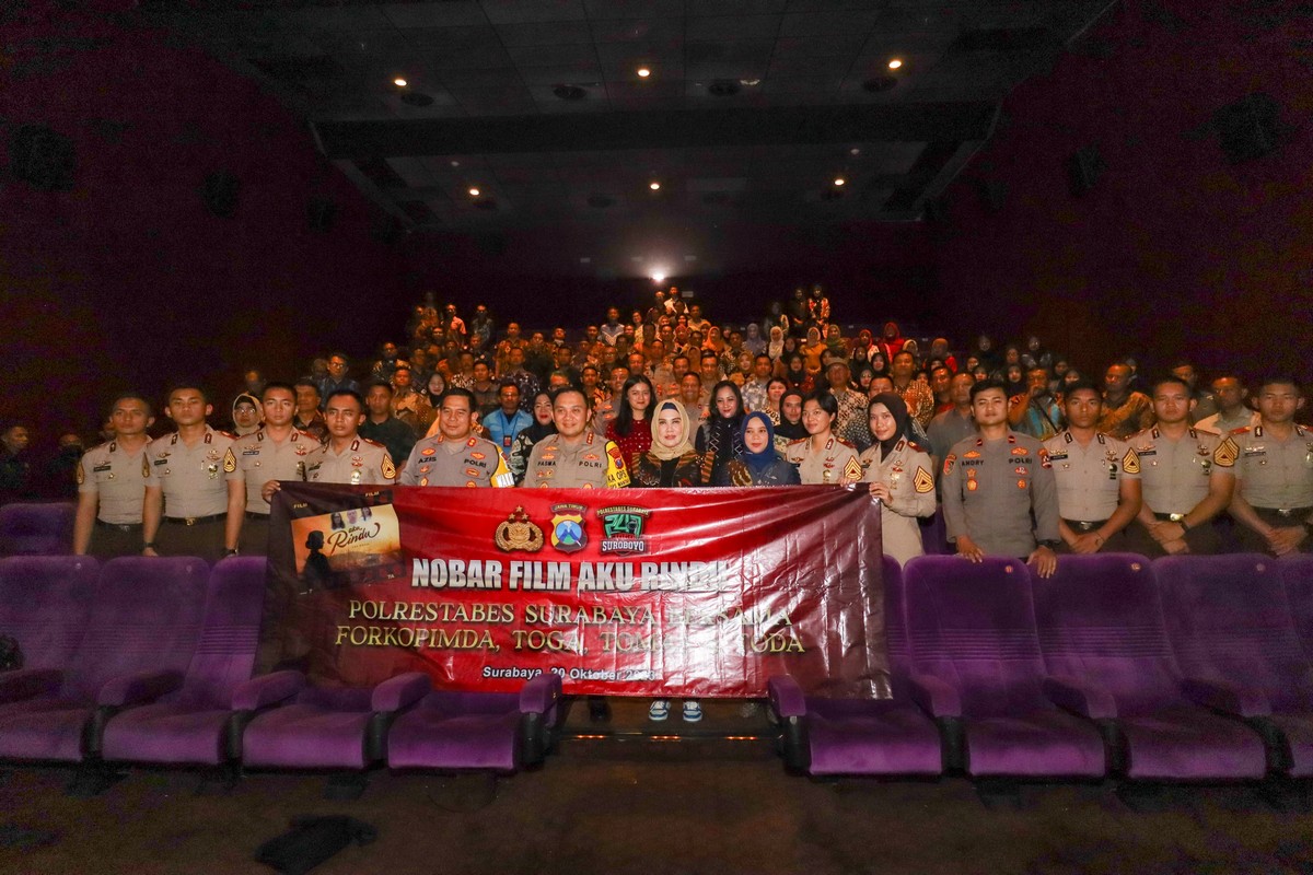 Polrestabes Surabaya Ramaikan Nobar Film 