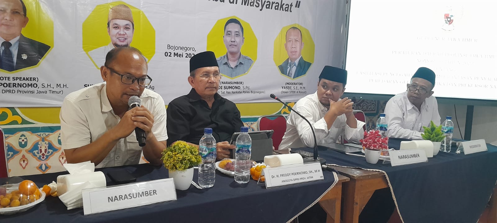 Satresnarkoba Polres Bojonegoro Sosialisasi Bahaya Narkoba di Ponpes Al Rosyid