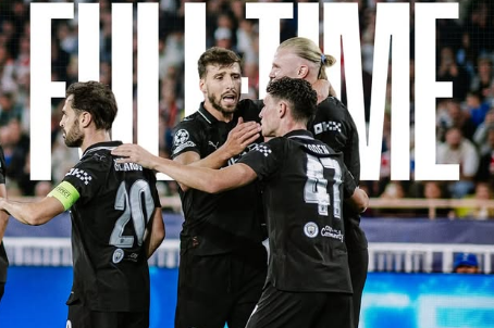 Manchester City Gagal Amankan Kemenangan, Ditahan AS Monaco 2-2 di Liga Champions