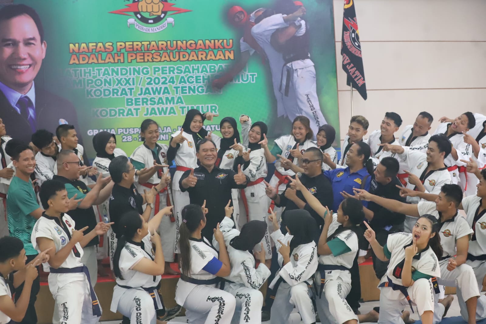 Tingkatkan Performa Atlet! Usai Lawan Jateng, Olahraga Tarung Derajat Jatim Try Out ke Bali