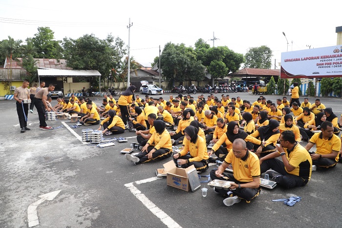 Polres Kediri Gelar Olahraga dan Makan Bersama untuk Perkuat Solidaritas Internal