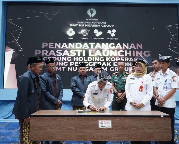 Grand Opening Gedung Holding BMT NU Ngasem, Wabup Bojonegoro Dorong Penguatan Ekonomi Lokal