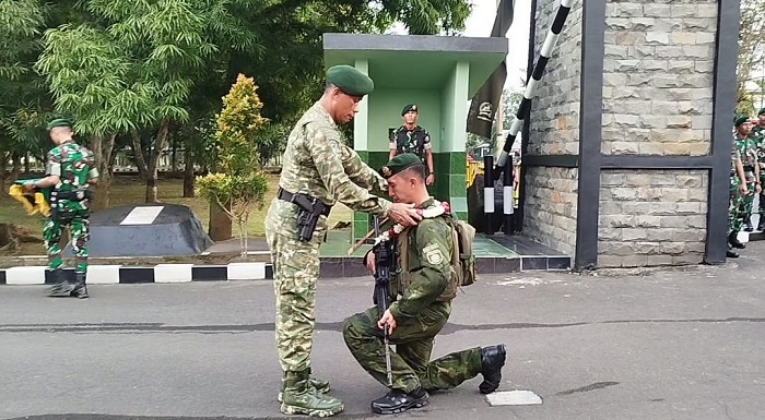 Danbrigif 9/DY Sambut Satgas Pamtas Mobile Yonif 509/BY/2 Kostrad Sukses Bertugas di Papua