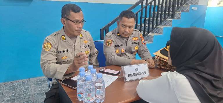 Polres Nganjuk Dukung Rekrutmen Karyawan SPPG, 72 Peserta Jalani Seleksi Ketat