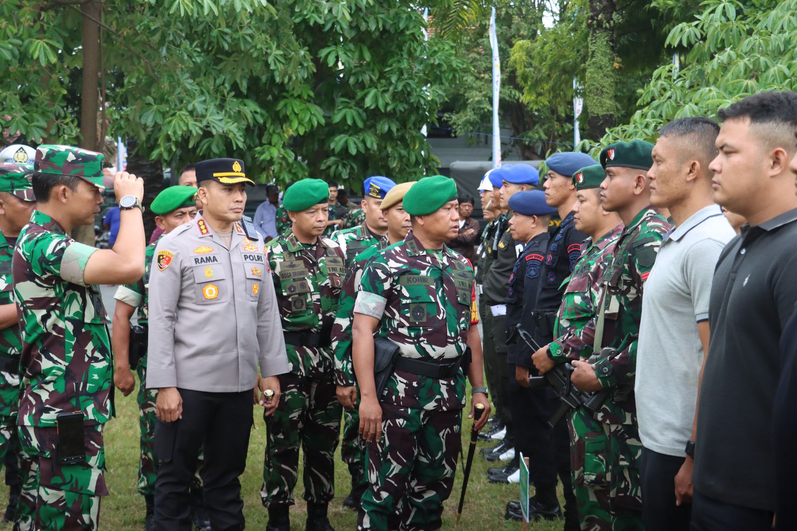 Jelang Kunjungan Wapres Gibran Rakabuming  Raka, TNI-Polri Gelar Apel Pengamanan VVIP