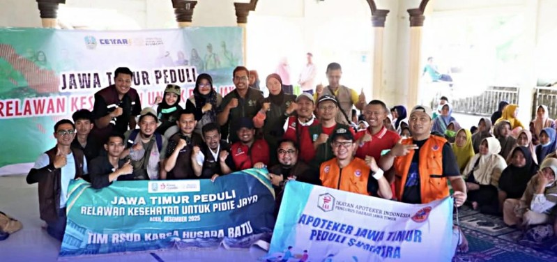EMT Jawa Timur Merampungkan Misi Kemanusiaan Bencana Alam Aceh