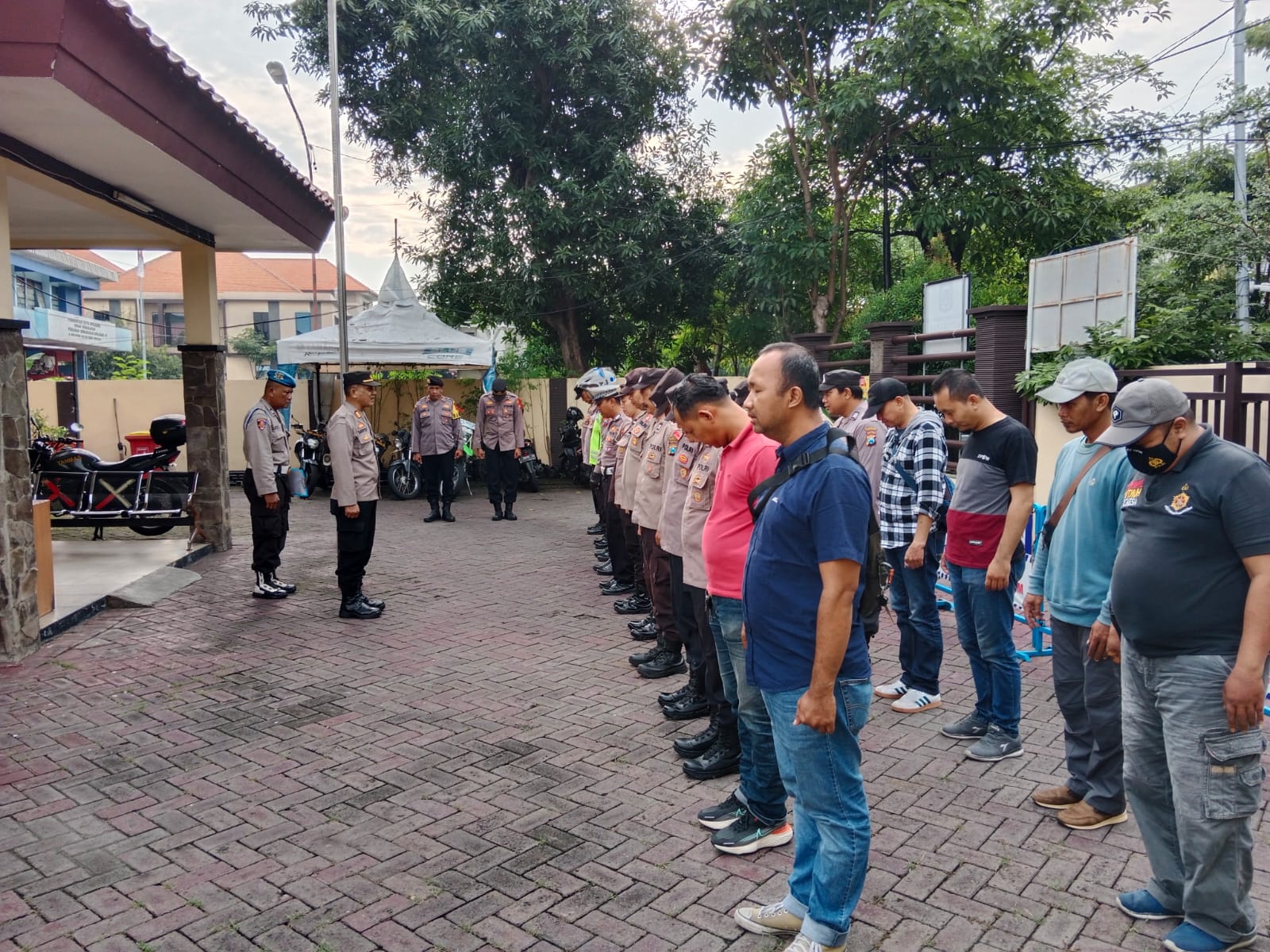 Polsek Wiyung Apel Persiapan Pengamanan Malam Takbir Idulfitri 1445 H 