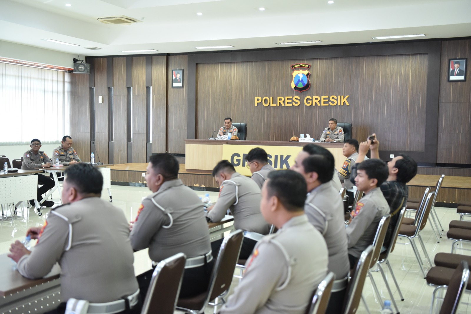 Jelang Operasi Lilin, Polres Gresik Mantapkan Kesiapan Lewat Lat Pra Ops Zebra Semeru 2025