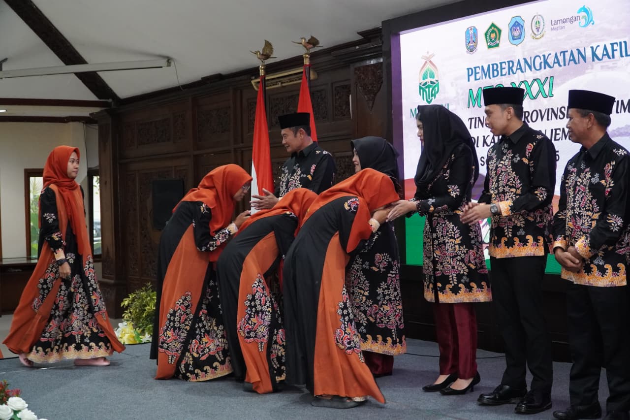 MTQ XXXI: 56 Kafilah Lamongan Diberangkatkan ke Jember