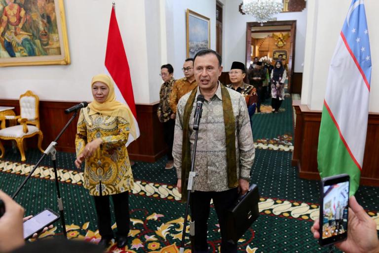 Dubes Uzbekistan Kunjungi Grahadi, Bahas Kerja Sama Jatim dan Samarkand