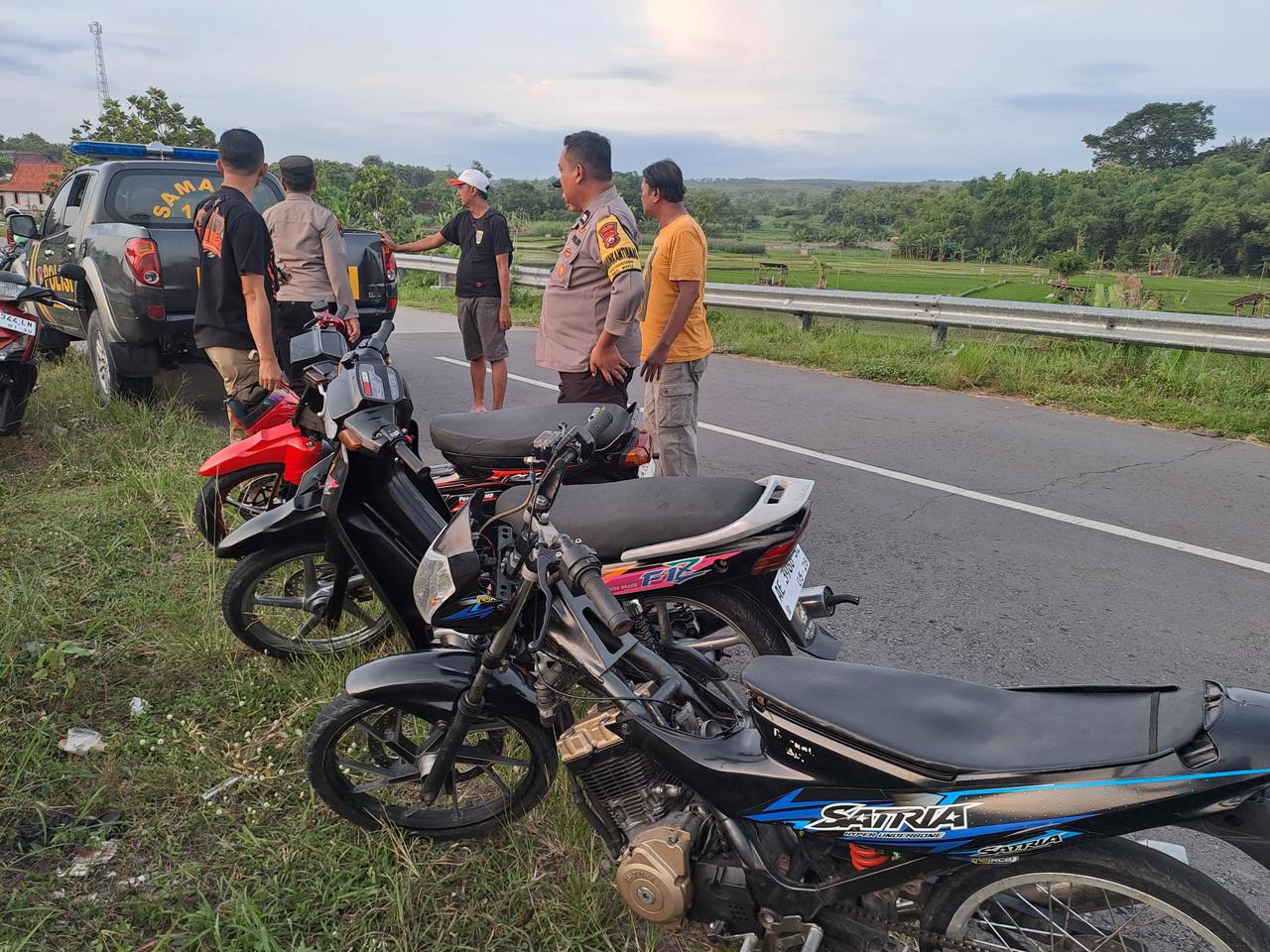 Polisi Ngawi Amankan 10 Motor dari Aksi Balap Liar di Kecamatan Pitu