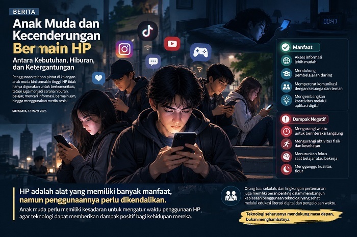 Kenapa Anak Muda Sering Main HP? Ini Penyebab dan Dampak Ketergantungan Digital